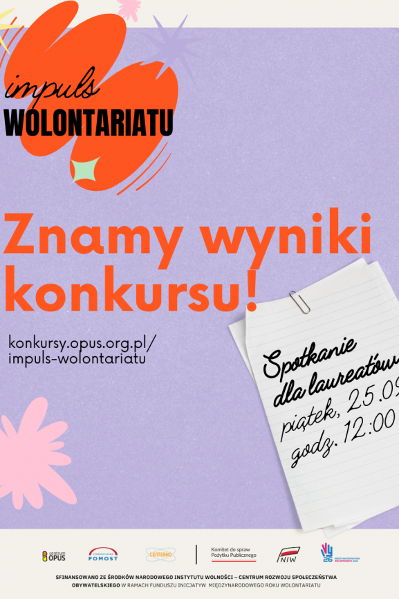 Laureaci konkursu Impuls Wolontariatu!