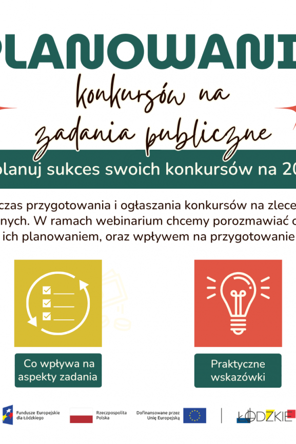 Webinarium: Planowanie konkursów na zlecenia zadań publicznych podmiotom Ekonomii Społecznej w 2026 roku
