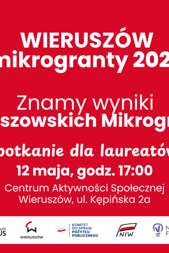 Znamy wyniki Wieruszowskich Mikrograntów!