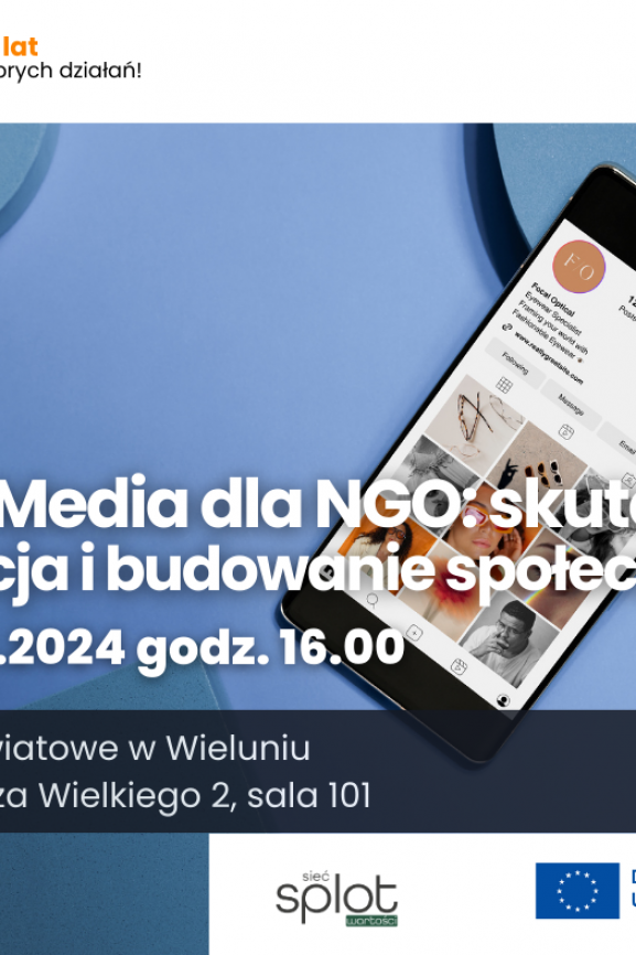 Media społecznościowe dla NGO - szkolenie w Wieluniu