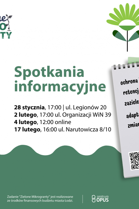 Zapraszamy na spotkania informacyjne o Zielonych Mikrograntach