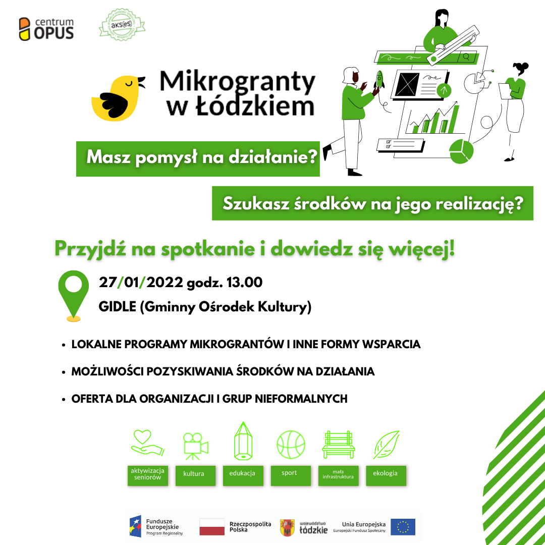Środki na realizację działań lokalnych - Gidle