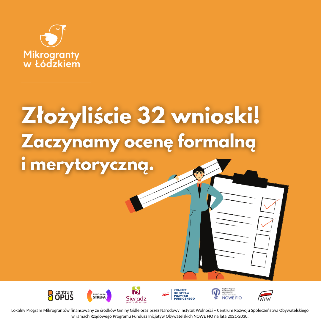 Mikrogranty w Sieradzu 2023: zakończyliśmy nabór wniosków