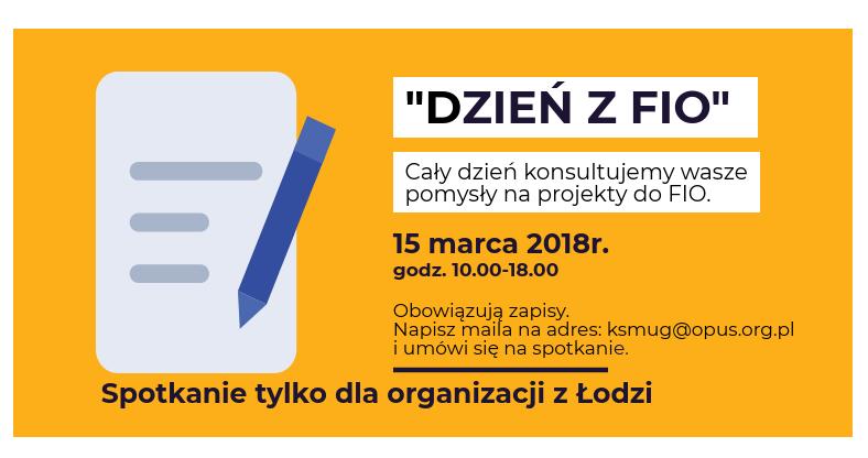 Dzień z FIO – skonsultuj swój pomysł na projekt