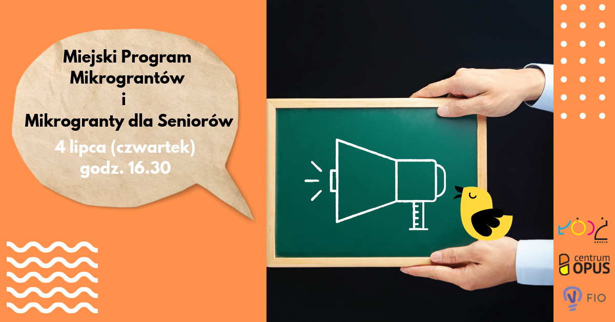 Miejski Program Mikrograntów i Mikrogranty dla Seniorów - spotkanie dla realizatorów