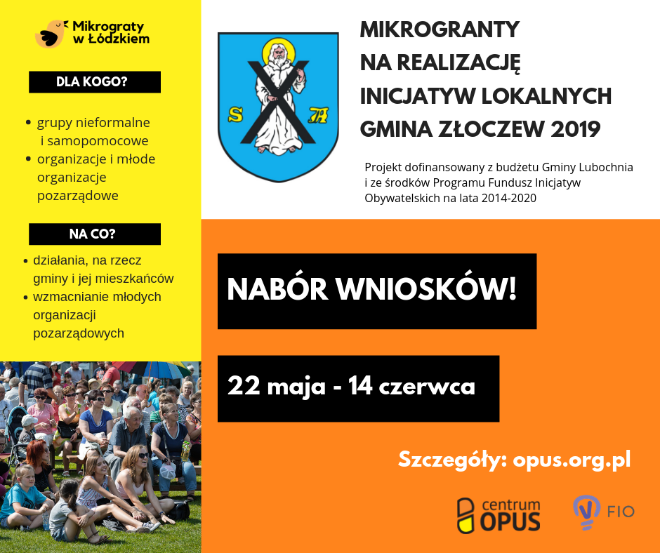 Startują mikrogranty w gminie Złoczew