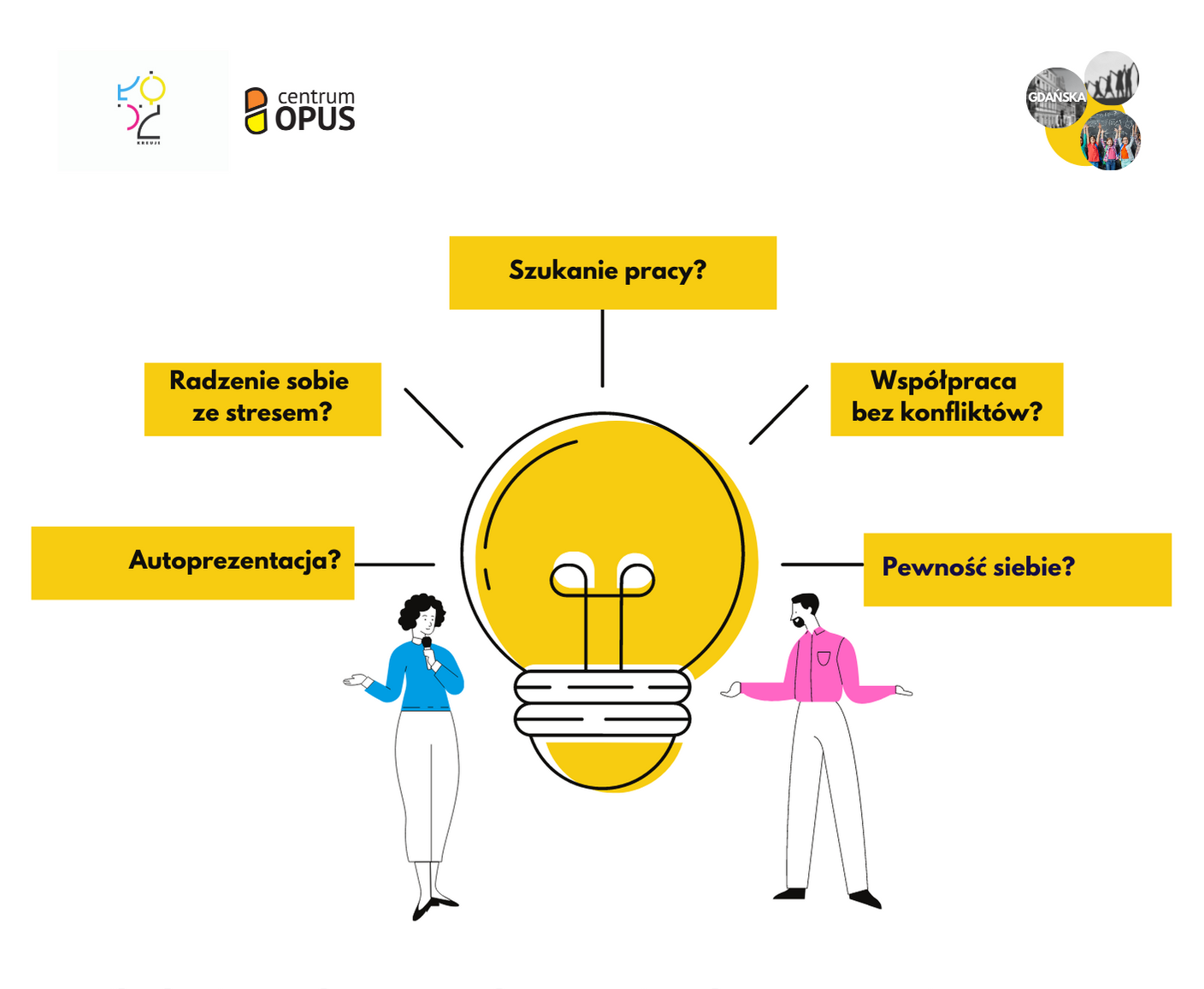 Trening kompetencji niezbędnych na rynku pracy -  zapraszamy na bezpłatne szkolenia!