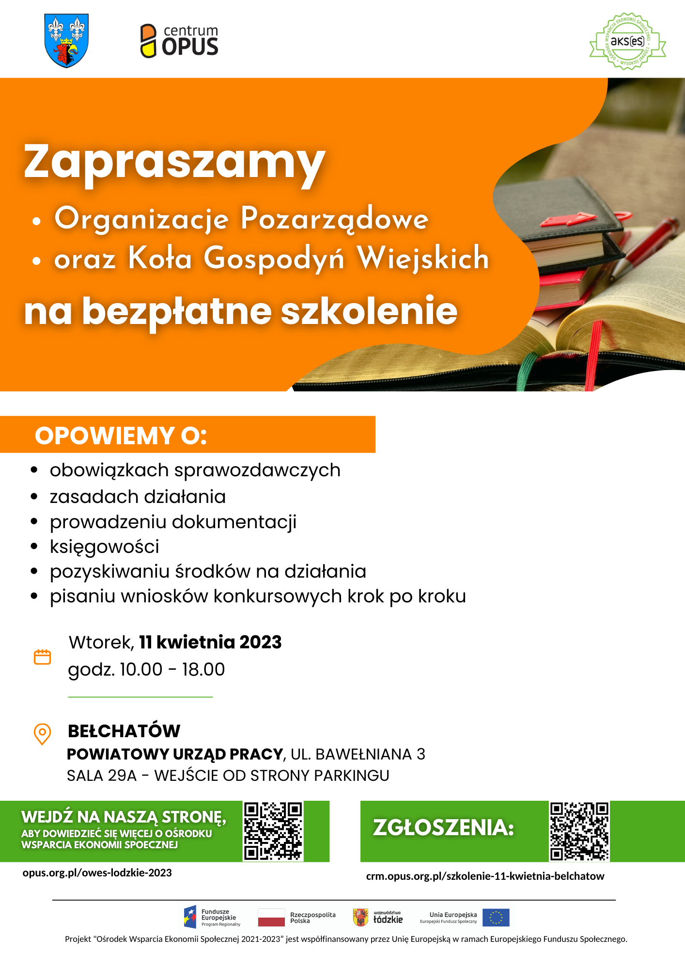 Bełchatów: Szkolenie dla Podmiotów Ekonomii Społecznej i Szkół Gospodyń Wiejskich z powiatu bełchatowskiego