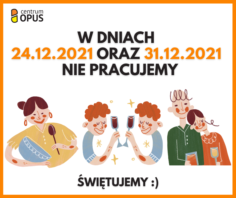 24 grudnia oraz 31 grudnia nasze biuro jest zamknięte