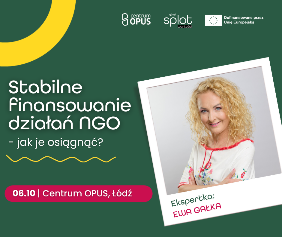 Warsztat: Stabilne finansowanie działalności NGO. Jak je osiągnąć?